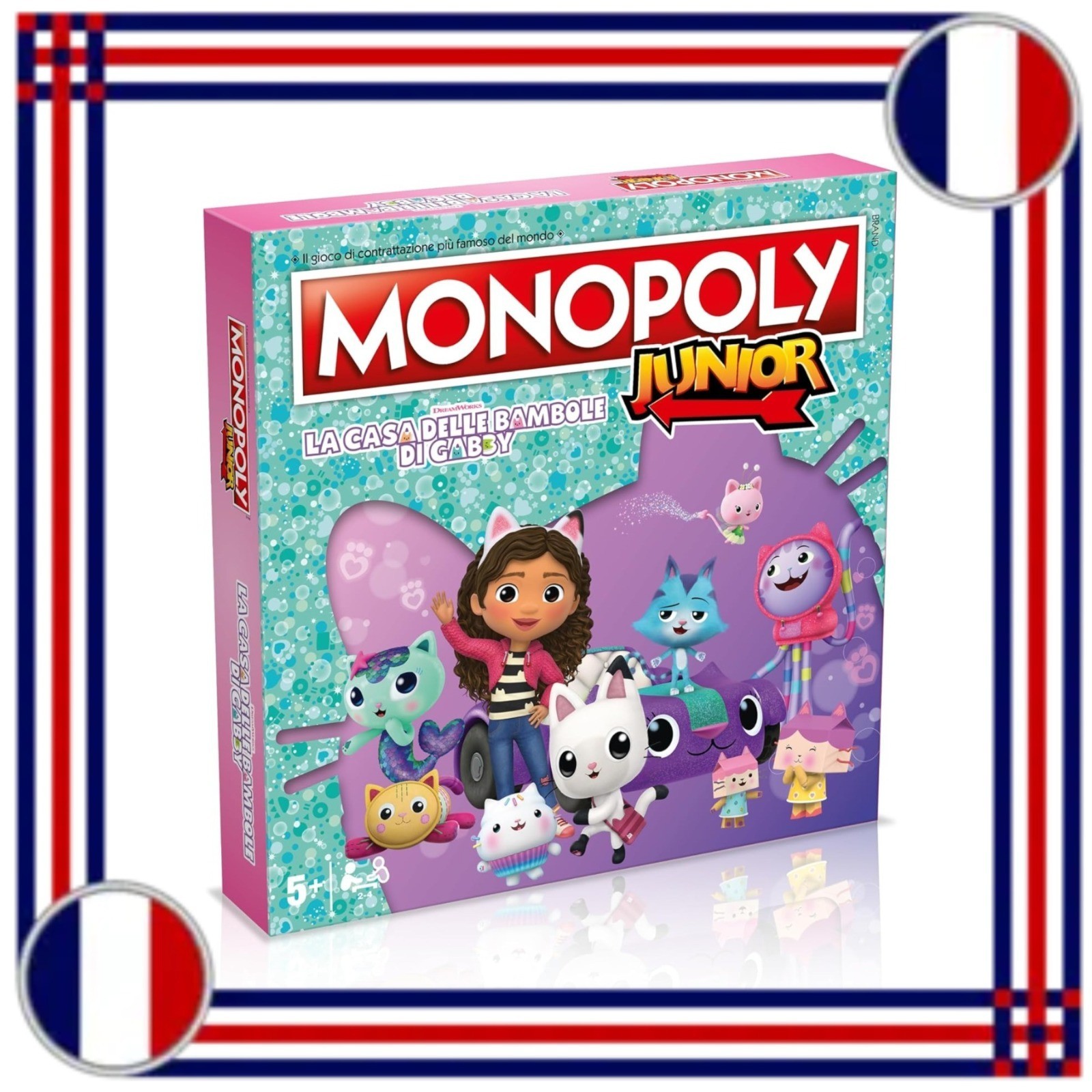 Monopoly Junior Gabby s Dollhouse Jeu de societe enfant 5 an